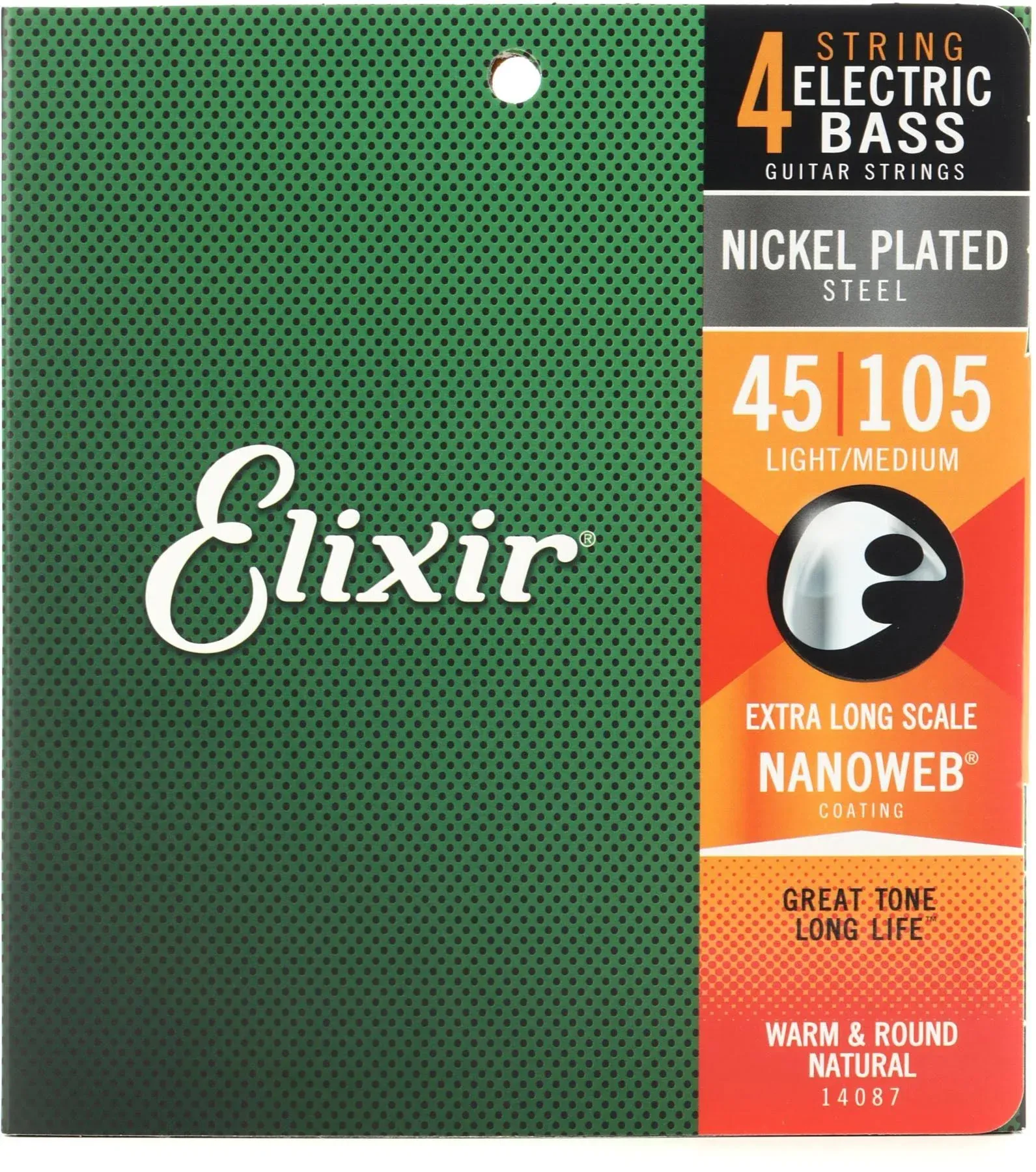 Elixir Nanoweb Bass 4-String Medium Extra Long Scale 14087