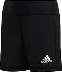 Kids' Adidas Alphaskin Volleyball Shorts - Black - Large