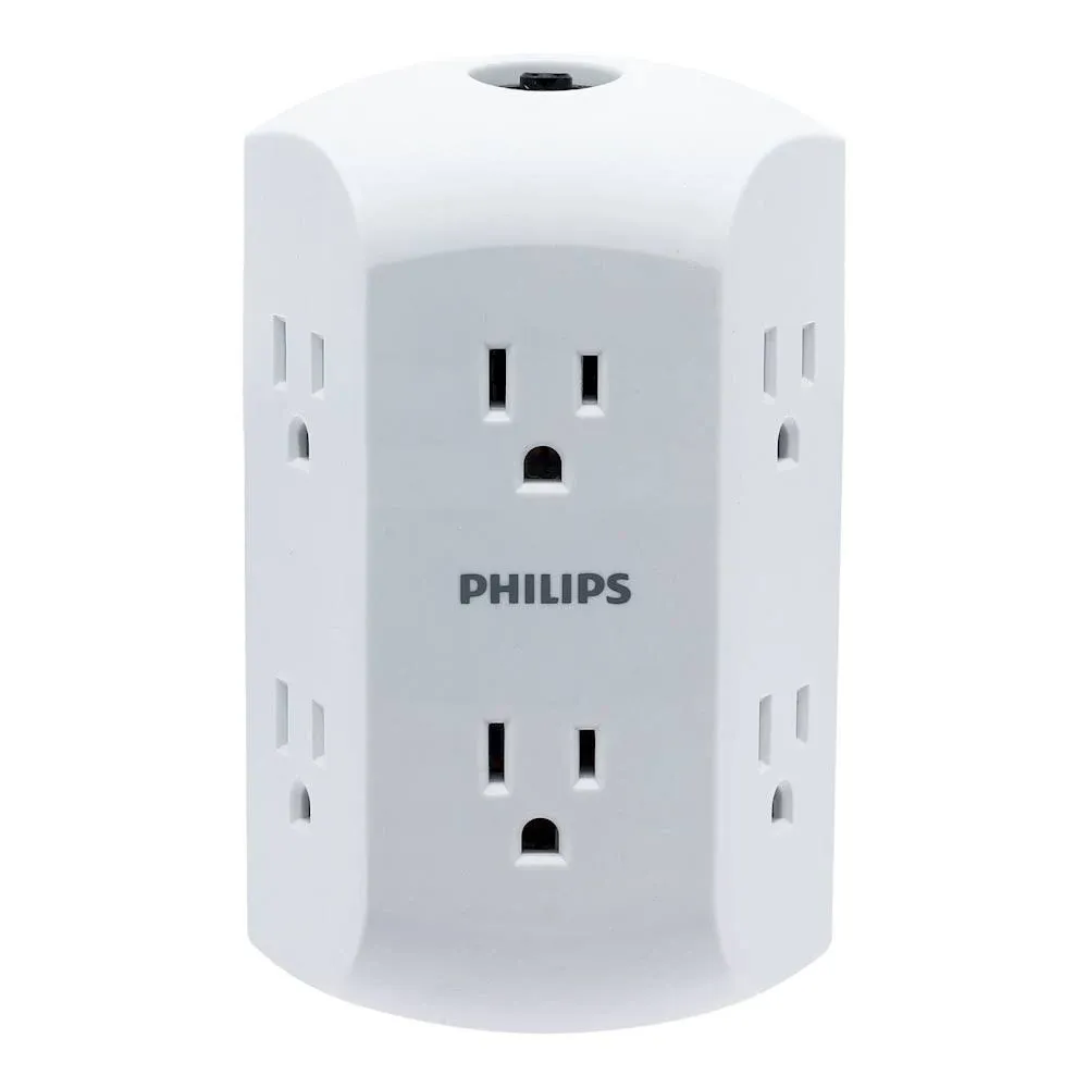 Philips Six-Outlet Adapter