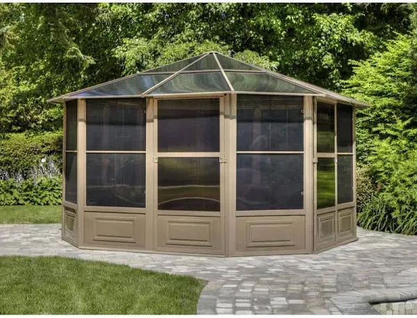 Florence Solarium 12 Ft. x 12 Ft. in Slate