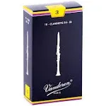 Vandoren BB Clarinet Reeds Traditional 10/Box 3