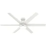 Hunter Solaria 60" Ceiling Fan in Fresh White