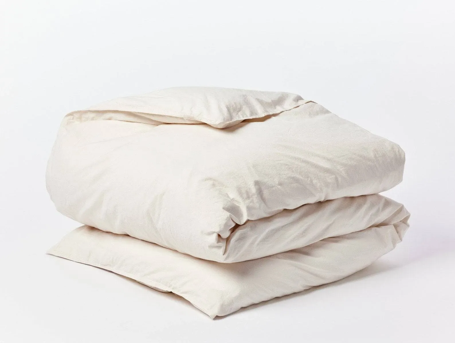 Coyuchi Organic Crinkled Percale Duvet Cover