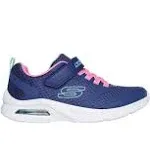 Skechers Microspec Max 303543L Trainers in Navy / Pink.