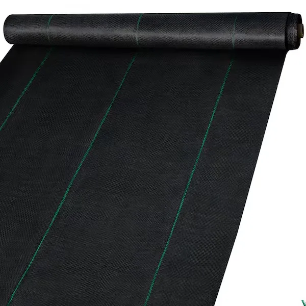 VEVOR Weed Barrier Fabric 6ft. 300ft. Heavy Duty 2.4 oz. Woven Weed Control Fabric Geotextile Fabric Polyethylene Ground Cover