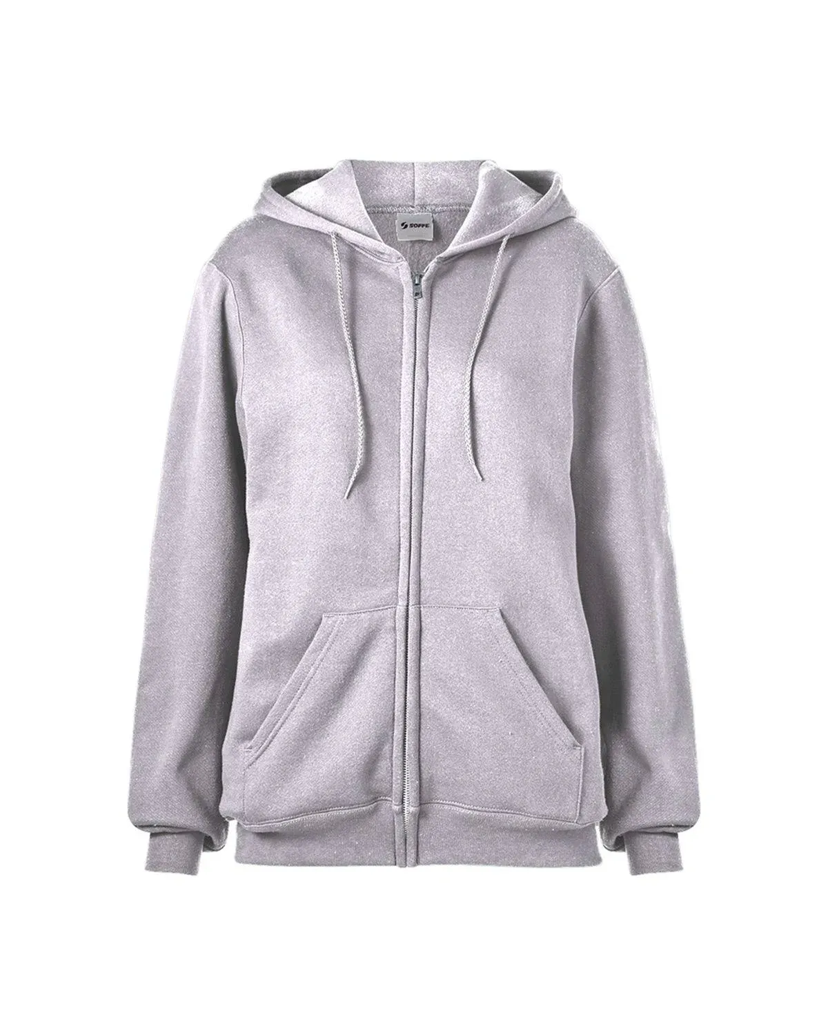 Soffe 9377 Adult Classic Zip Hooded Sweatshirt - Ash - S