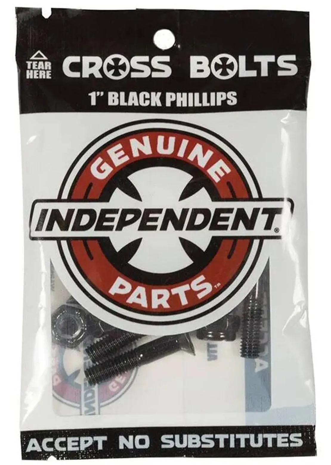 Independent Cross Bolts (Black) 1" Phillips