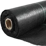 VEVOR Premium Weed Barrier Fabric Heavy Duty Woven Weed Control Fabric High Permeability Good for Flower Bed Polyethylene Cover - 300x6ft-2.4oz