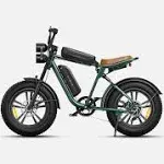 ENGWE M20 Dual Suspension Long Range Ebike Green / 13Ah Single Battery