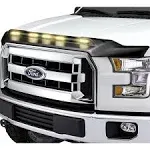 AVS 22-23 Chevy Silverado 1500 (Excl. ZR2/LT TB) Aeroskin Low Profile Hood Shield w/Lgt - Blk - 753168