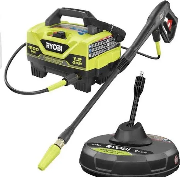 RYOBI 1800 PSI 1.2 GPM Cold Water Electric Pressure Washer