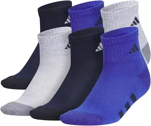 Adidas Kids' Athletic Cushioned Quarter Socks