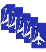 5Pack Silicone Luggage Tag with Name ID Card Perfect to Quickly Spot Luggage Suitcase by Ovener