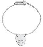 Authentic Gucci Heart Bracelet , Silver 925