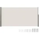 VEVOR KSSCP180X350VY7PHV0 71 x 138 in. Outdoor Privacy Screen Retractable Side Awning, Beige