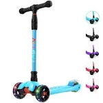 Kick Scooter B02, Lean &#039;N Glide Scooter with Extra Wide PU Light-Up Wheels and 4