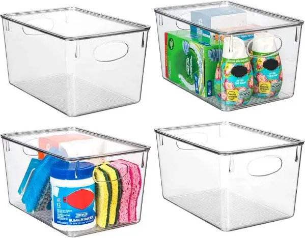 ClearSpace Plastic Storage Bins with Lids