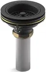 Kohler K-8801 Duostrainer Sink Drain and Strainer with Tailpiece - Matte Black