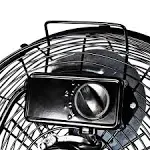 NEW Black Comfort Zone CZHV12B 12 inch High Velocity Metal Cradle Floor Fan