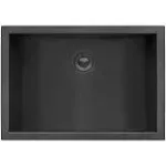 Ruvati 16 x 11 inch Gunmetal Black Undermount Bathroom Sink Stainless Steel