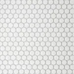 Bedrosians Le Cafe 11.44" x 12.38" Matte Porcelain Penny Round .75" Mosaic