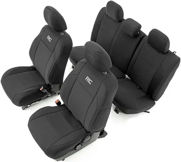 Rough Country 91062: 91062 Seat Covers, FR & RR, Crew Cab, Toyota Tacoma 2WD/4WD - JEGS