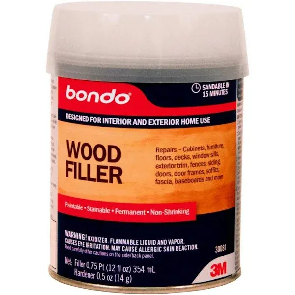 Bondo Brown Wood Filler 12 oz