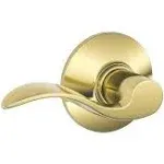 Schlage Satin Brass Accent Passage Lever - Gold