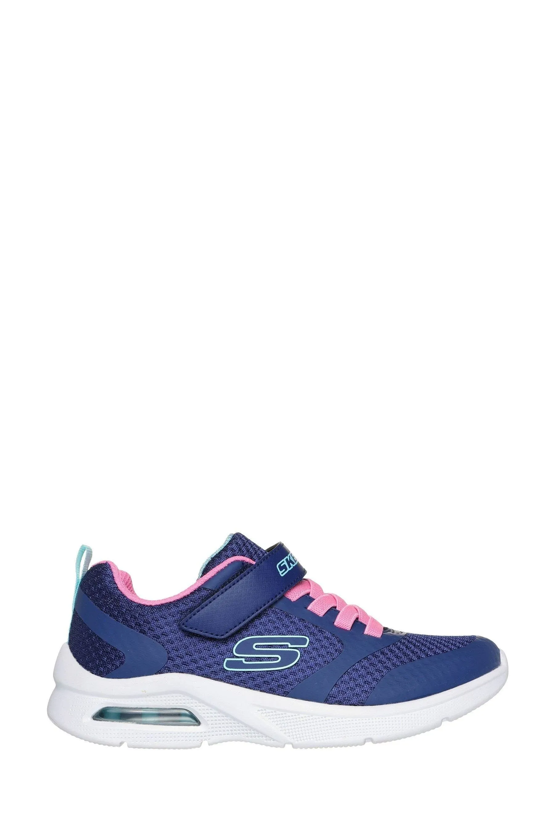 Skechers Microspec Max 303543L Trainers in Navy / Pink.