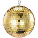 NuLink 8" Disco Light Mirror Ball with Hanging Ring