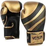 Venum Lightning Hook and Loop Boxing Gloves - Gold/Black