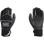 Rawlings Workhorse Batting Gloves Compression Strap-Black-S