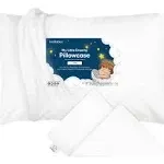 KeaBabies Jumbo Toddler Pillowcase 14x20" Soft White