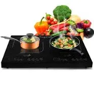 MegaChef Portable Dual Induction Cooktop