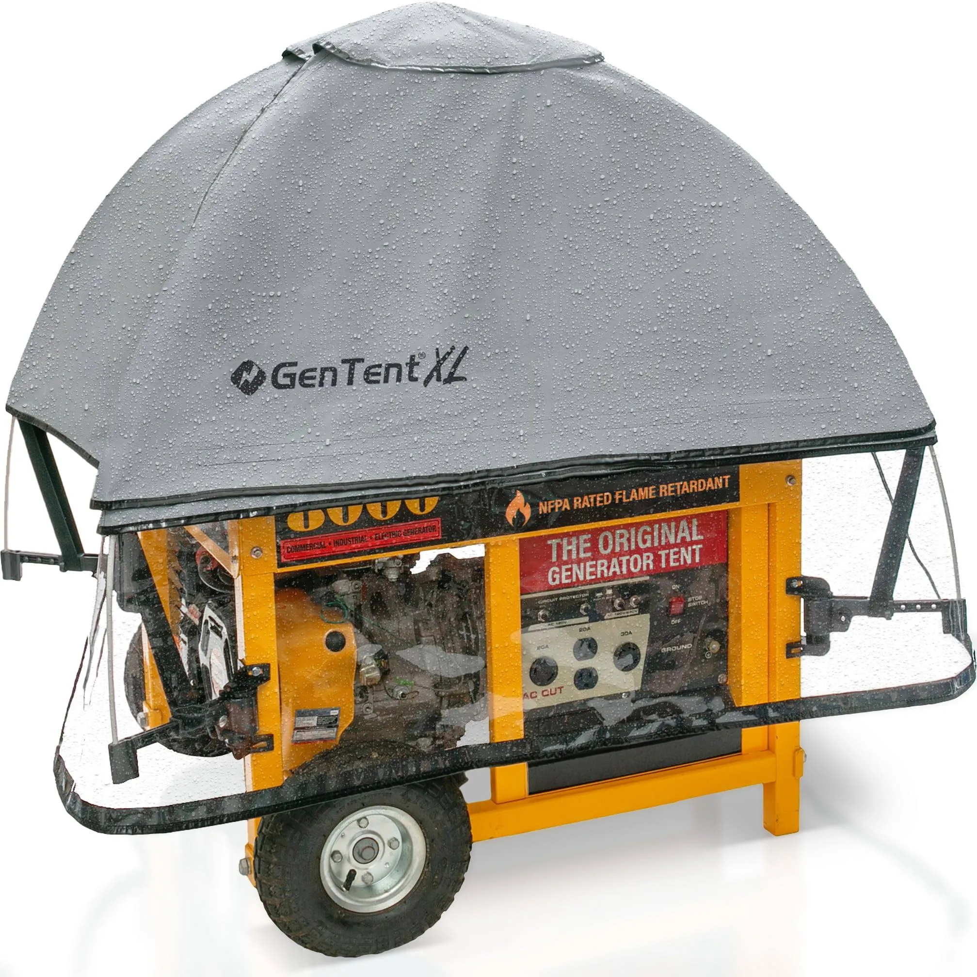 GenTent XL Generator Running Cover - Universal Kit - for Larger Open Frame Generators (Extreme, Grey)