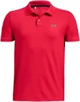 Boys - Under Armour Performance Polo - Red Medium