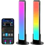 RGBICWW WiFi LED Light Bars - Rainbow Effects - Music Sync - Smart App Control