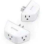 Etokfoks 3AC Multi Plug Electrical Splitter Outlet Extender 2-Pack