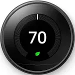 Google Nest Learning Programmable Smart Thermostat for Home 3rd Gen Alexa Black