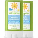 Babyganics Sunscreen Stick SPF 50, .47oz Stick (Pack of 2)