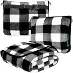 PAVILIA Travel Blanket Pillow, Soft Airplane Blanket 2-in-1 Combo Set, Plane Blanket Compact Packable, Flight Essentials Car Pillow, Travelers Gifts