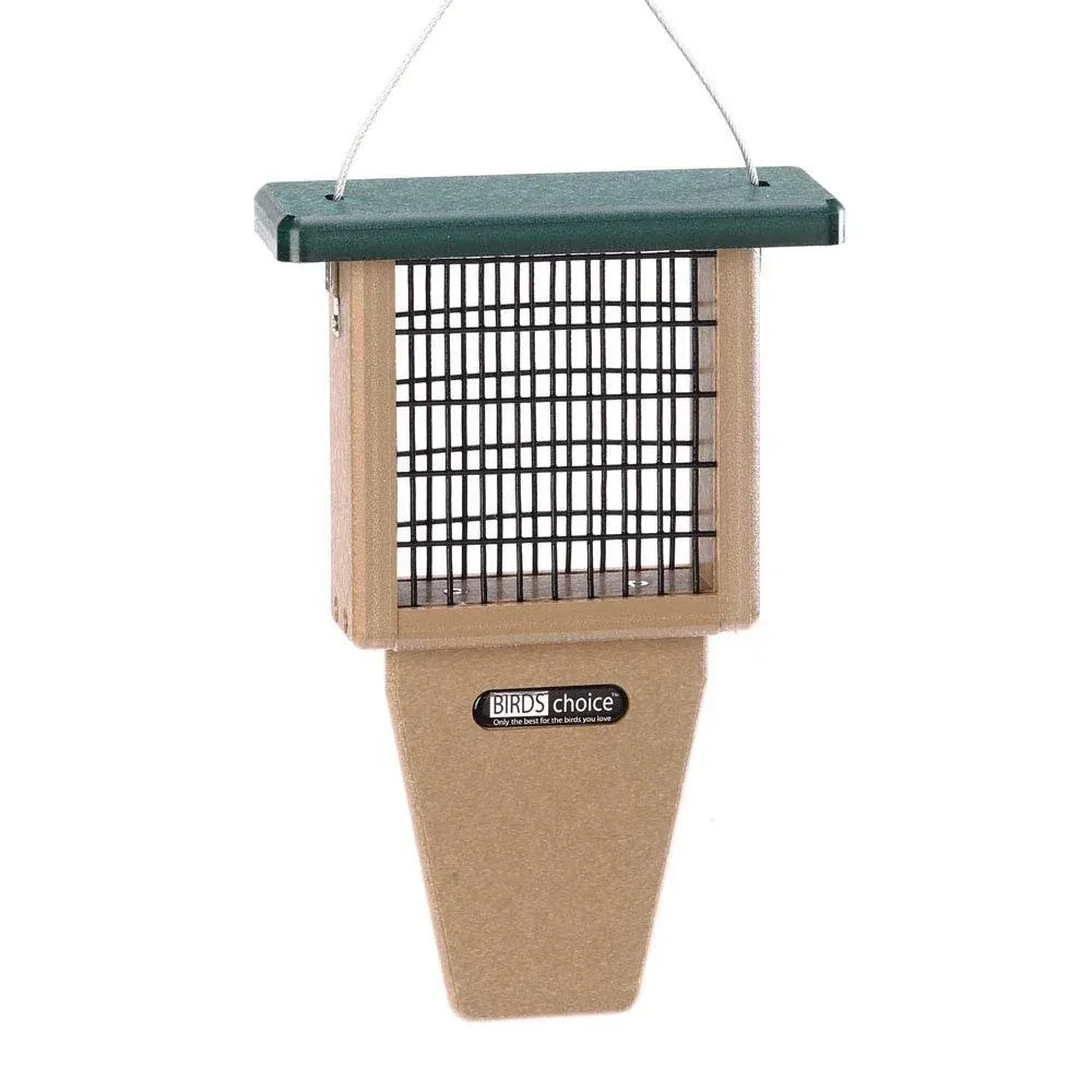 BIRDS Choice Single Cake Tail Prop Suet Bird Feeder