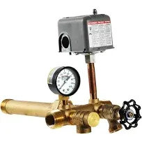 Pressure Tank Installation Kit with 1&#034; Brass Union Tank Tee to Fit Most Pressure