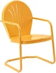 Crosley Griffith Outdoor Chair Tangerine Metal