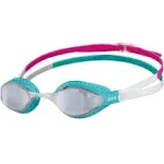 Arena Air-Speed Mirror Goggles Silver Turquoise NS