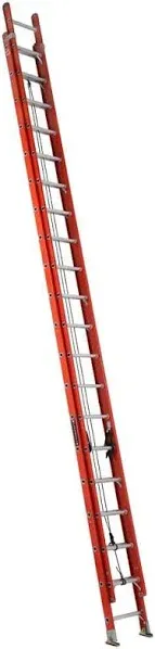 Louisville FE3240 Extension Ladder, Fiberglass, 40 ft.