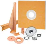 Kerdi-Shower-Kit 48 inch x 48 inch / PVC Stn Steel