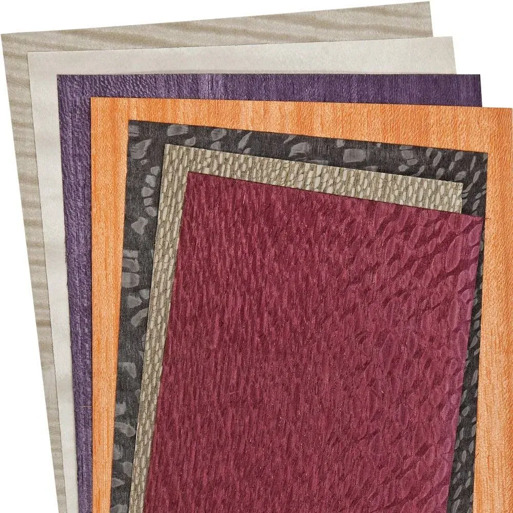 Dyed Wood Veneer - 4-1/2" to 6-1/2" Width - Wild Color - 3 Square Foot Pack