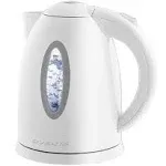 Electric Kettle 1.7L - BPA-Free, Fast Boiling, Cordless, Auto Shut-Off, White