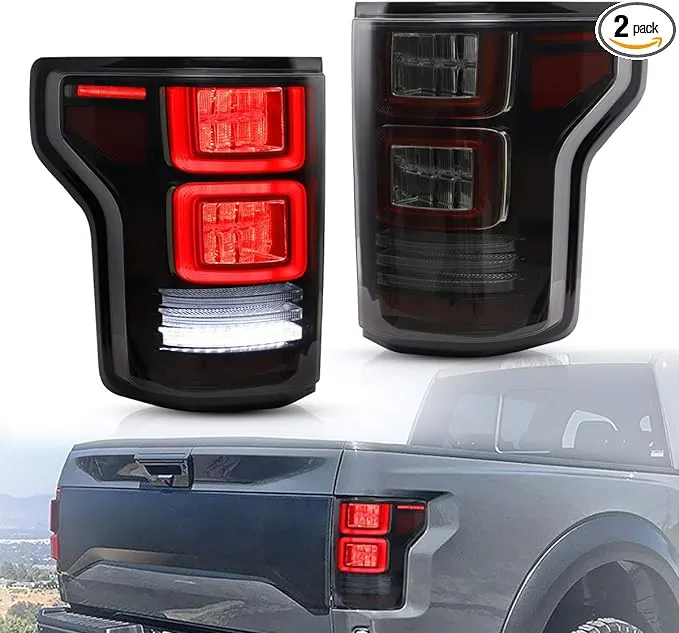 VLAND LED Tail Lights Rear Lamps Fit For 2015-2020 Ford F150 Smoked Lens A Pair  | eBay